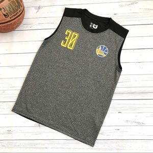 Grey Golden State Warriors “Curry” muscle shirt